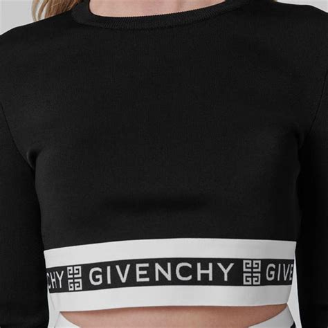 givenchy logo crop top|Women's Designer Givenchy Crop Tops .